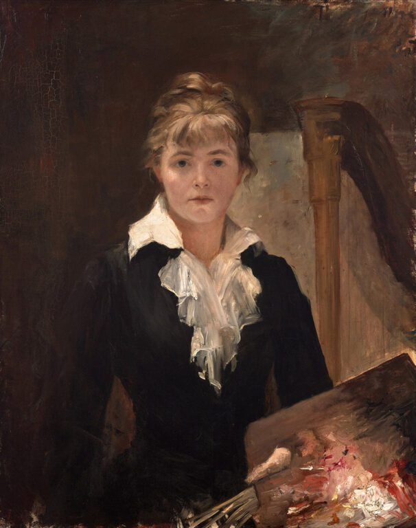Marie Bashkirtseff, Autoportrait à la palette, vers 1883, huile sur toile